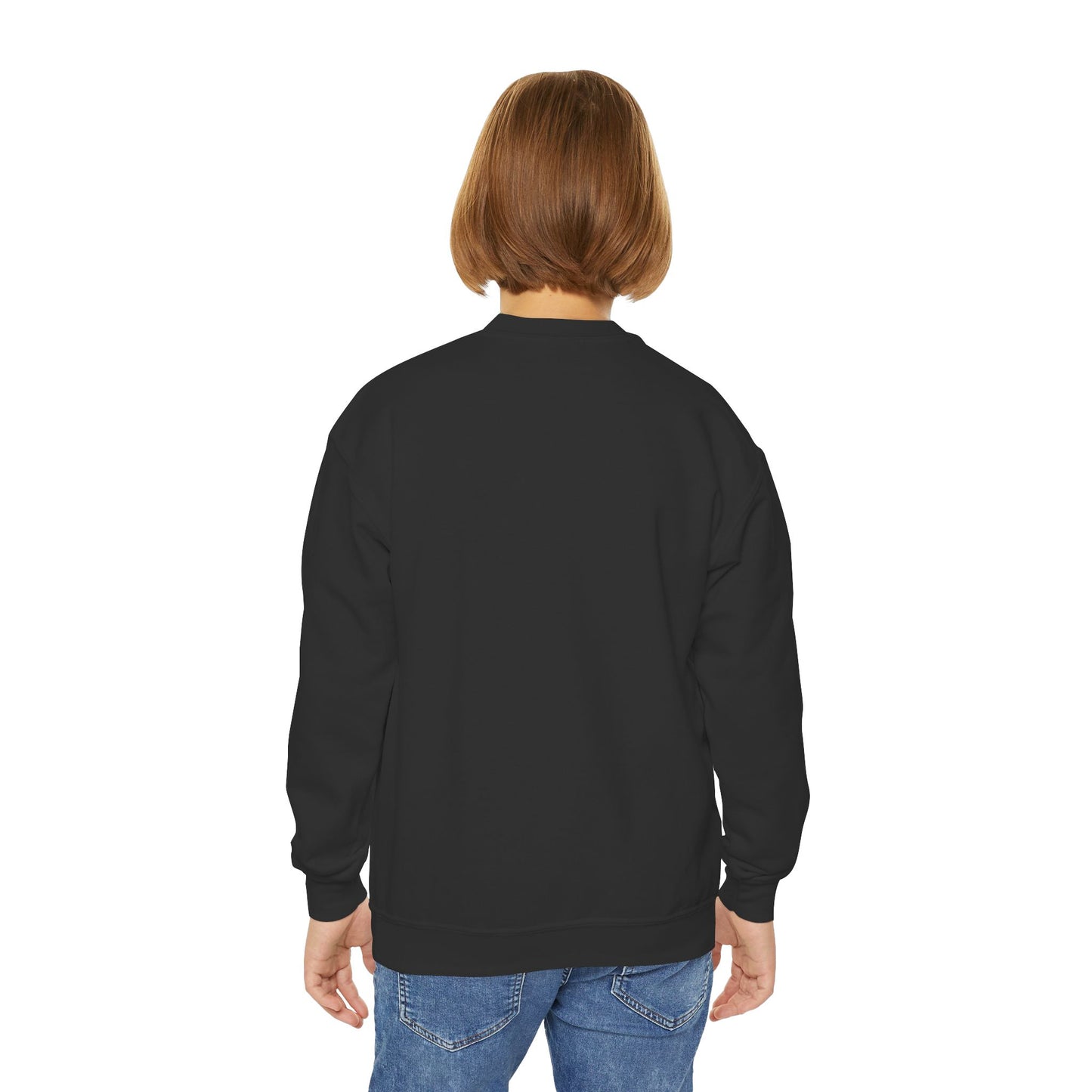 'be courageous.'; Youth Crewneck Sweatshirt