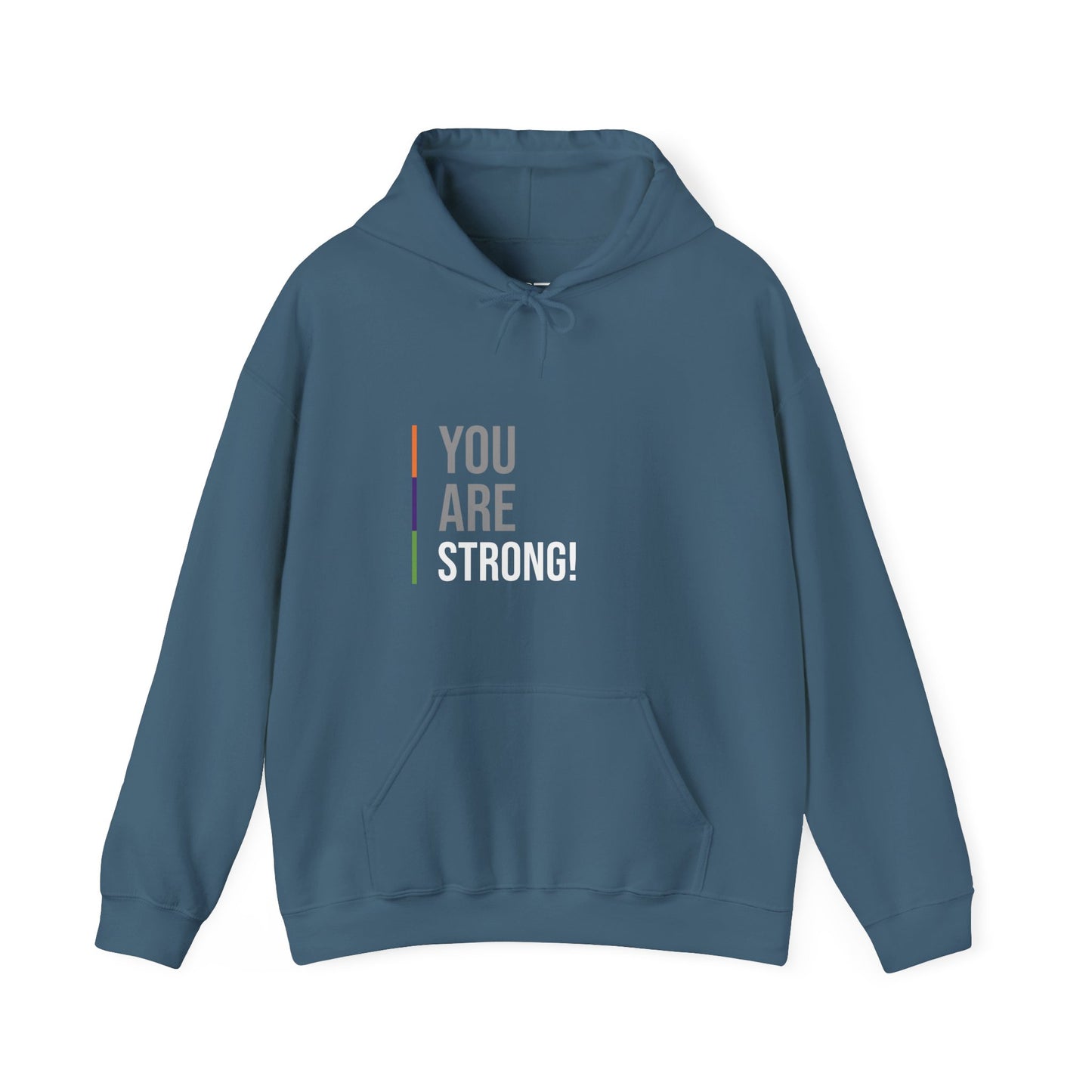Adult Aspirational Hooded Sweatshirt: 'You Are Strong!'