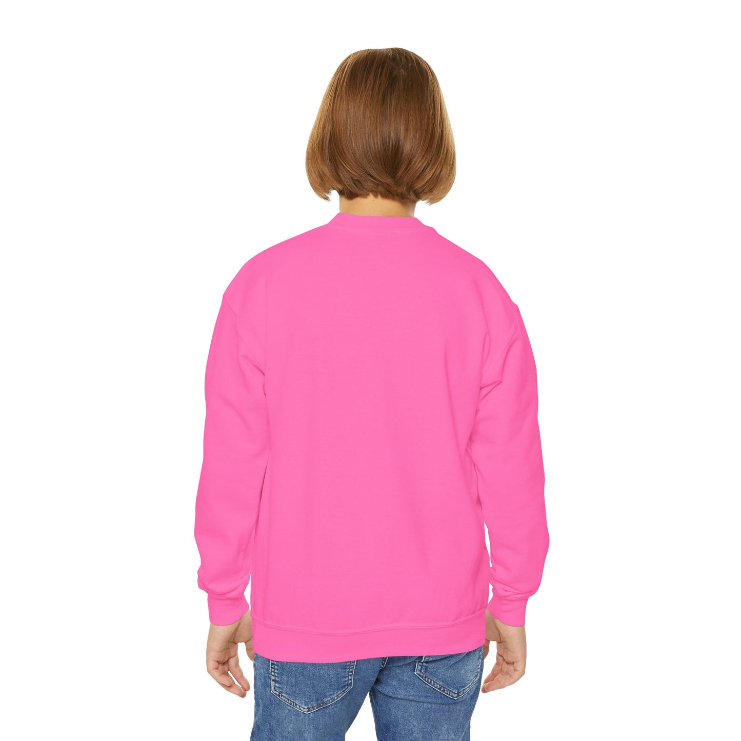 'be courageous.'; Youth Crewneck Sweatshirt