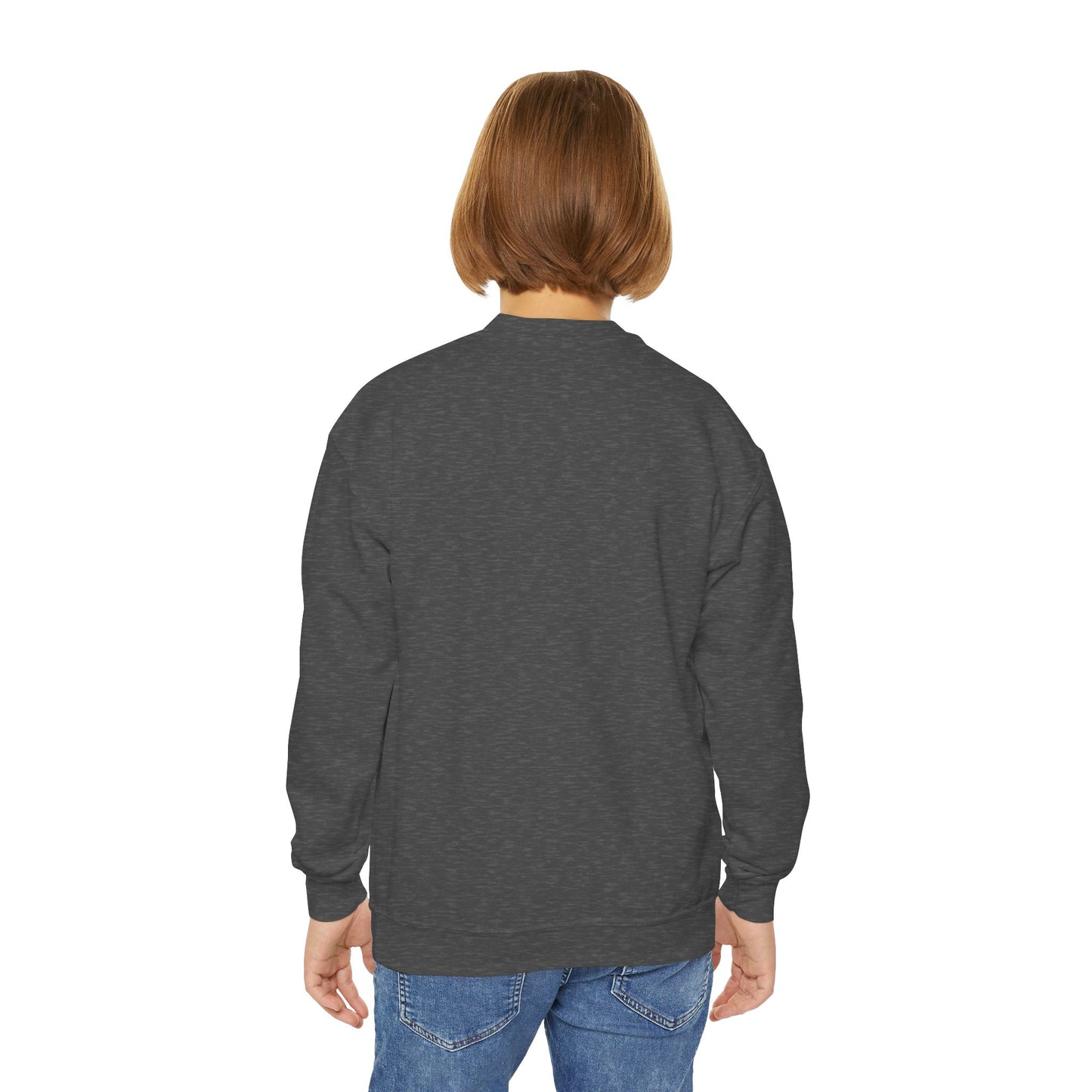 'be optimistic'; Youth Crewneck Sweatshirt