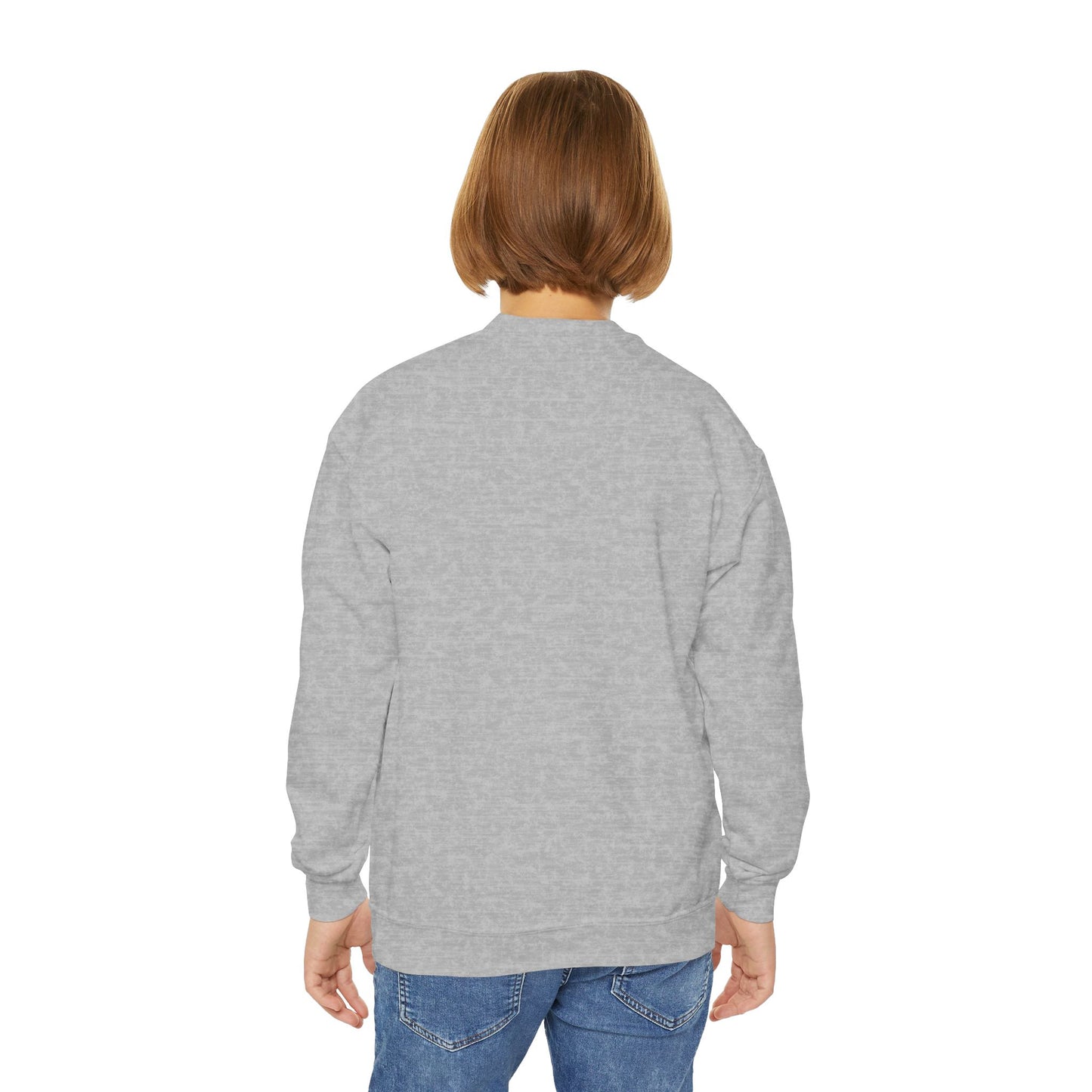 'be optimistic'; Youth Crewneck Sweatshirt