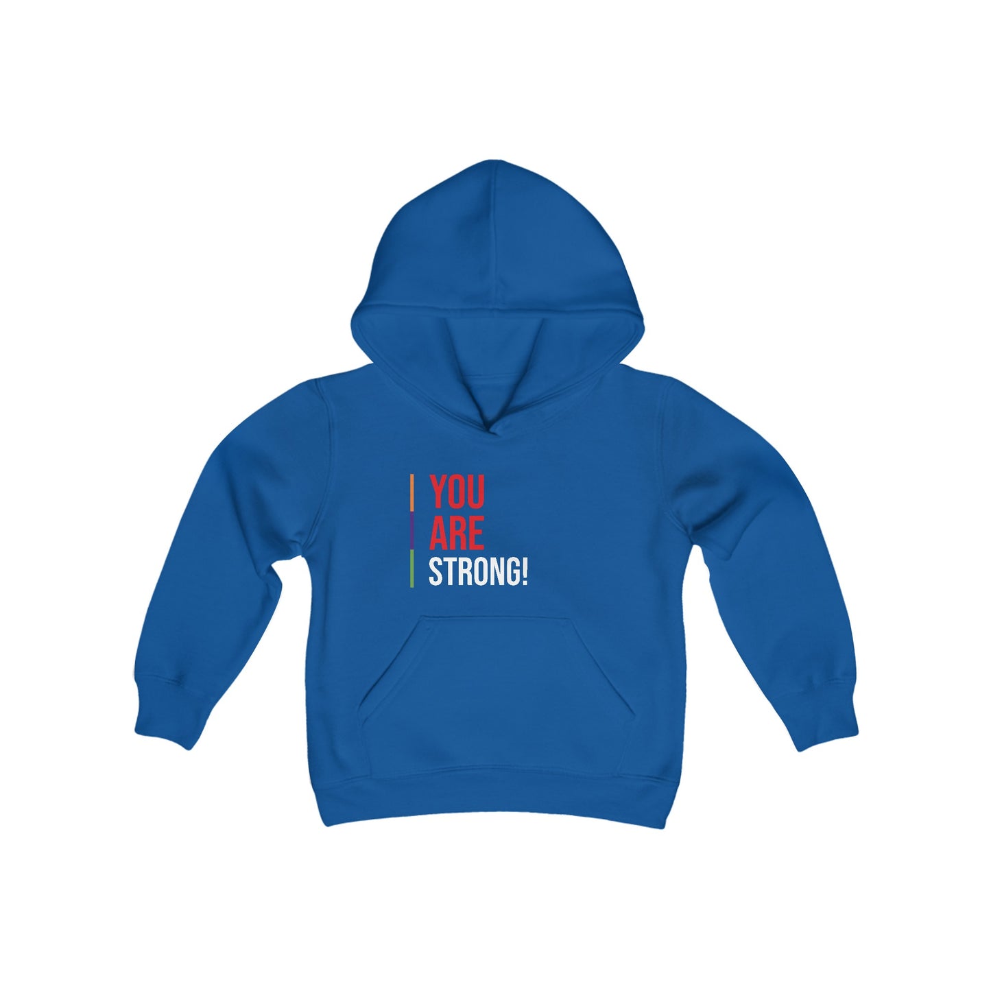 'You Are Strong!' Youth Heavy Blend Hooded Sweatshirt